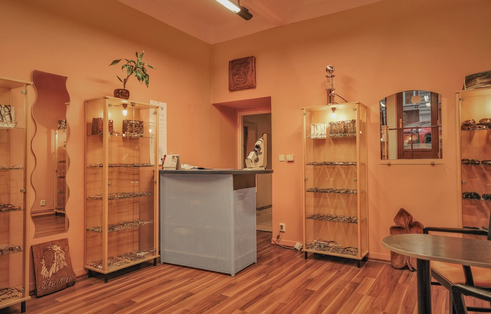 Interiér optiky